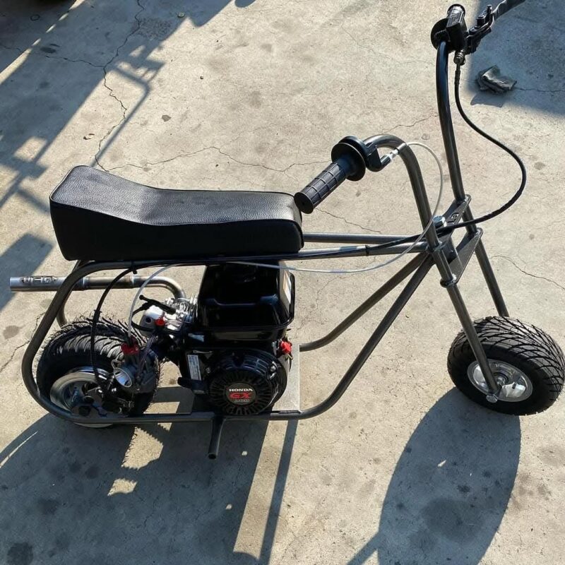 Black J-Bar Stock Mini Bike