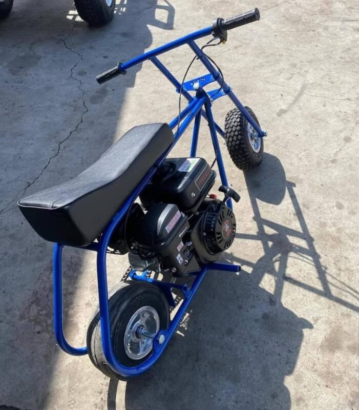 Candy Blue Stock Mini Bike